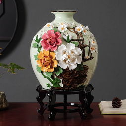 花開富貴景德鎮(zhèn)陶瓷花瓶